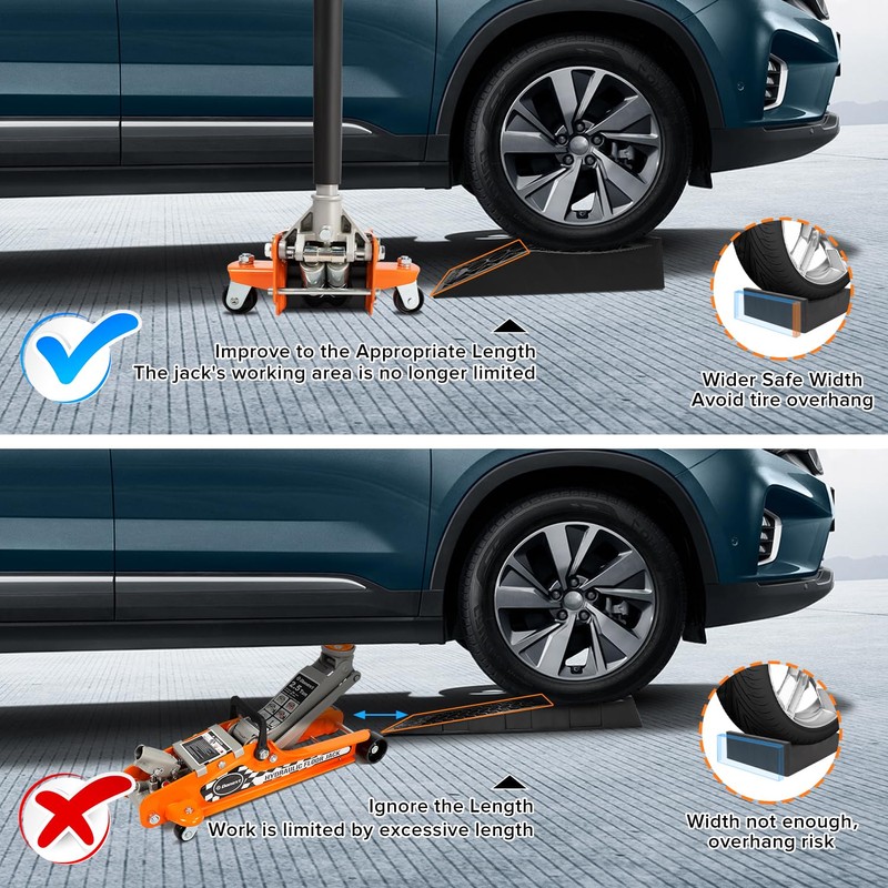 Donext Car Ramps for Easy Vehicle Maintenance and Safe Lifting,