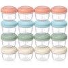 VITEVER [16 Pack] 4 oz Small Containers with Lids, Freezer