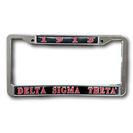 Delta Sigma Theta Black License Frame Car Plate