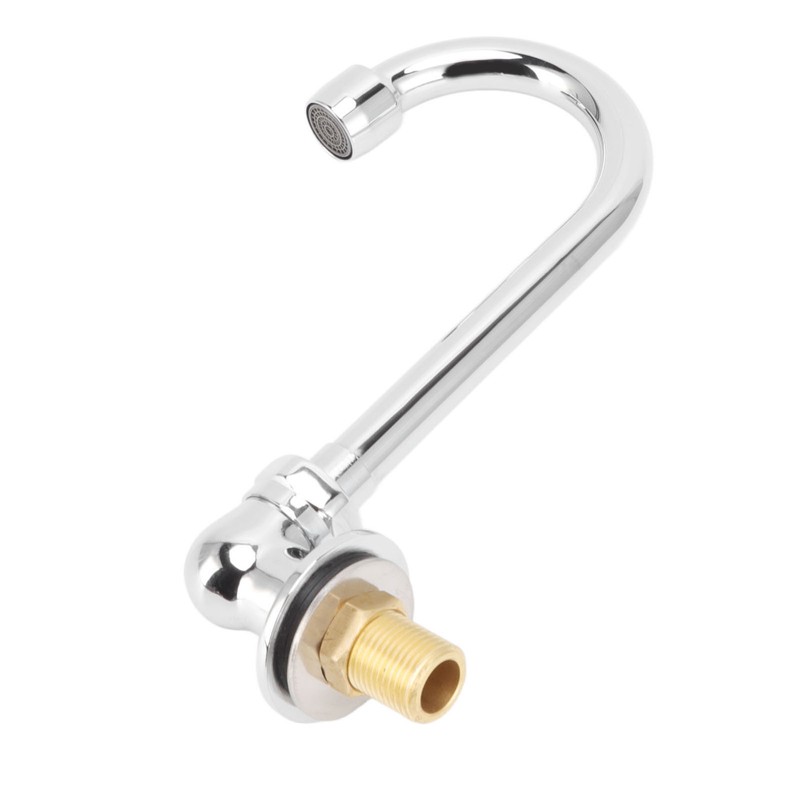 Foot Pedal Faucet Stainless Steel G1/2 Thread Wall Mounted Knee