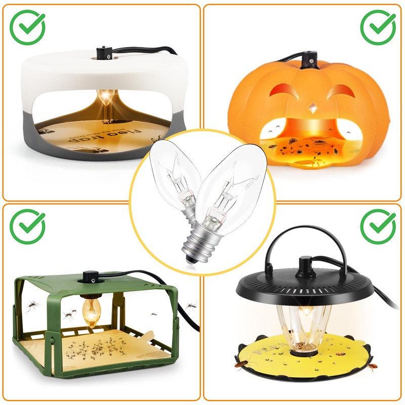 Jahy2Tech Original 6 Pcs Flea Trap Replacement Light Bulbs, Special