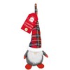 Giftmaker Novelty Gonk Door Stop Grey & Red Tartan Hat