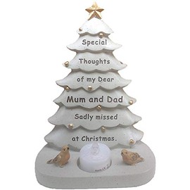 david fishchoff Christmas Tree Grave Memorial Ornament For Mum & Dad T Light
