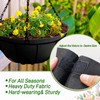 Sumloty 4 Pack 16 Inch Fabric Planter Basket Liner- Felt