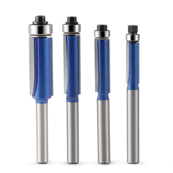 Hozly Flush Trim Router bit 1/4 Shank Bearing Flush Trim