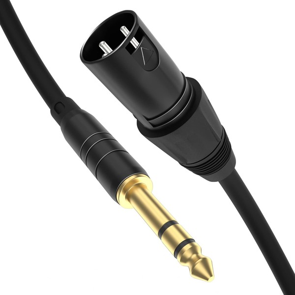 XLR to 1/4 Cable 3FT(0.9M) Balanced Microphone Cord Male Mic