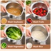 Stainless Steel Rice Washing Bowl for Rinsing & Draining –