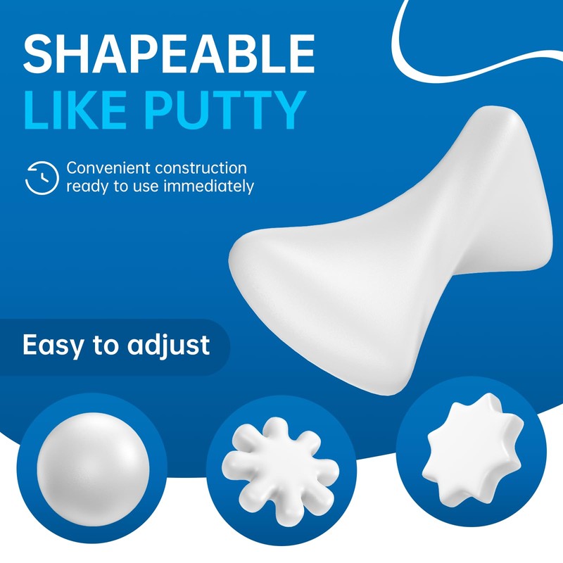 8 Pack White Seal Putty - Grade Waterproof Duct Sealant