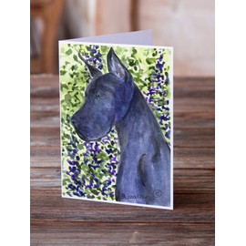 Caroline's Treasures Great Dane Greeting Cards and Envelopes Pack of 8
