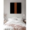 Canvas Wall Art - Boho Black and Brown Striped Tribal