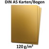100 Sheets DIN A5 Paper - Gold Metallic - 120