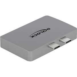 Delock Dual DisplayPort Adapter with 4K 60Hz and PD 3.0 for MacBook