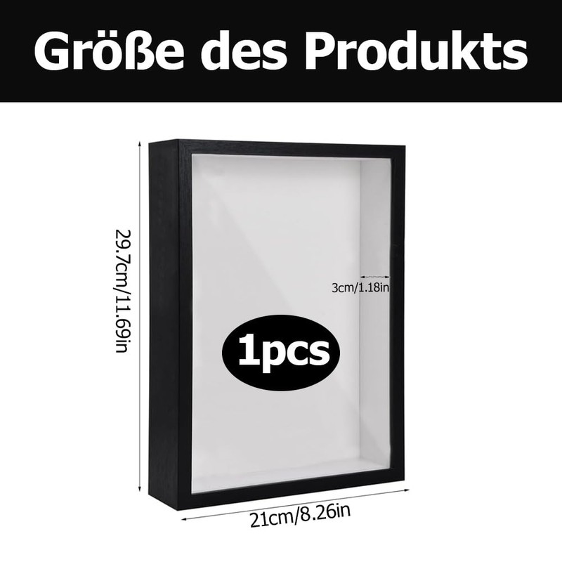 3D Picture Frame for Filling, Deep Woods up to 3