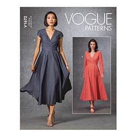Vogue V1672-A5 Sewing Pattern V1672A5 Misses Dress (6-8-10-12-14), Paper, Miscellaneous, A5 (6-8-10-12-14)
