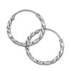 SilberDream SDO87122 Women's Earrings 20 mm 925 Silver Hoop Earrings
