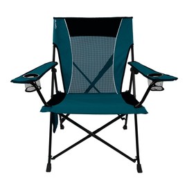 Kijaro Dual Lock Portable Camping and Sports Chair, Cayman Blue Iguana