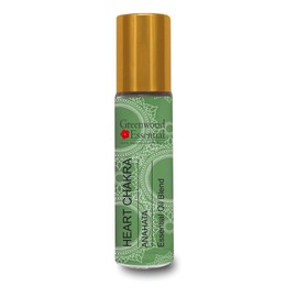 Greenwood Essential Heart Chakra (Anahata) Oil - Ideal for Meditation, Cleansing, Yoga, Chakra Alignment, Relaxation, Healing and Rituals, 8 ml (0.27 oz)