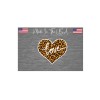 TheStickySide Love Cheetah Leopard Heart Sticker Decal - 4"