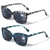 V.W.E. 2 Pairs Women Outdoor Reading Sunglasses Butterfly - Fully