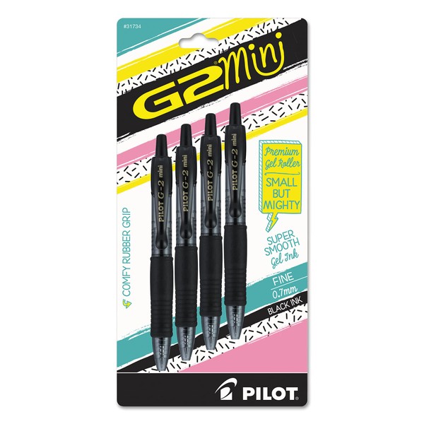 Pilot Pilot G2 Mini Gel Pen, Retractable, Fine 0.7 Mm,