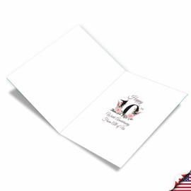 NobleWorks - 10th Milestone Work Anniversary Greeting Card From Us 8.5 x 11 Inch with Envelope (1 Pack) Big, Jumbo Floral Work 10 J10493MAG-WA-US