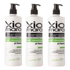 Xiomara Shampoo Limpieza Profunda Ph Neutro 450ml 3 Pzs