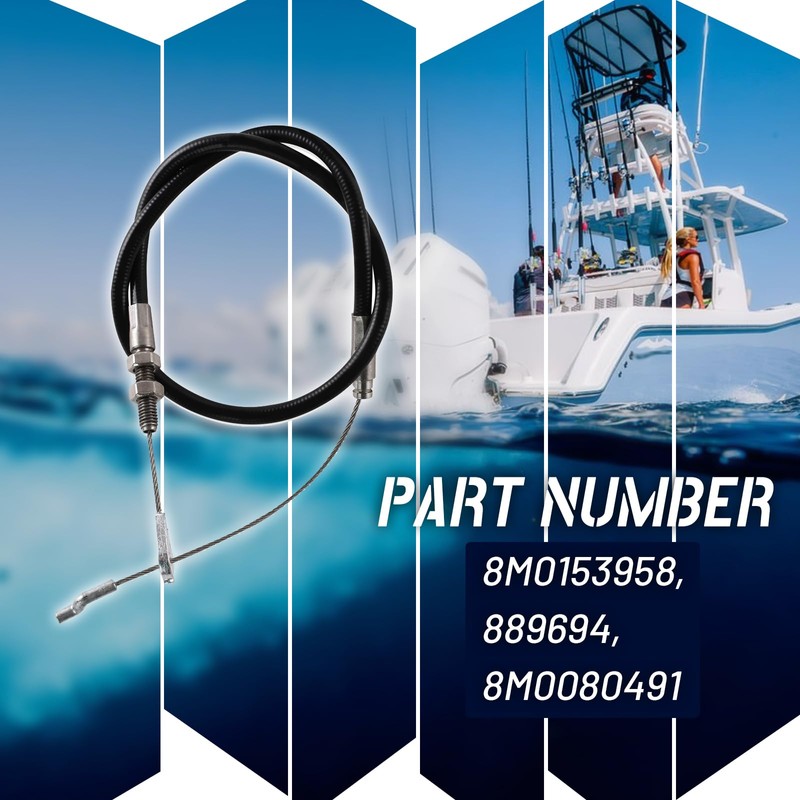 HQPARRTS Outboard Cable Latch, Side Cowling Cable Compatible with Verado
