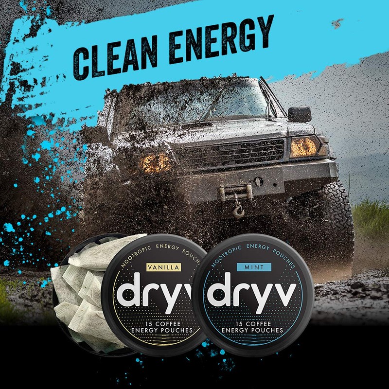 Dryv Energy Pouches - 5 Pack Vanilla Pouches