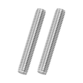 MECCANIXITY 2Pack M8x50mm Fully Threaded Rod, 316 Stainless Steel Right Hand All Thread Screw Studs for Furniture Assembly Fastening, 1.25mm Pitch