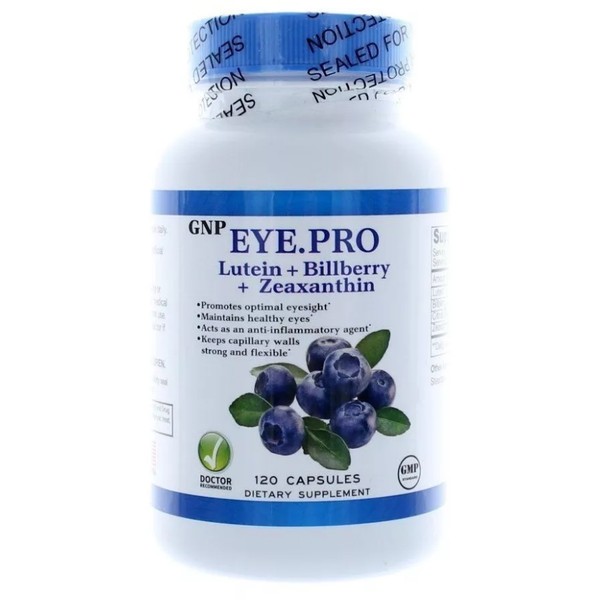 Eye Pro-Lutein, Bilberry & Zeaxanthin (120 Caps) by GNP Eye