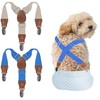 2 Pieces Dog Diaper Suspenders, for Dog Diaper Female and