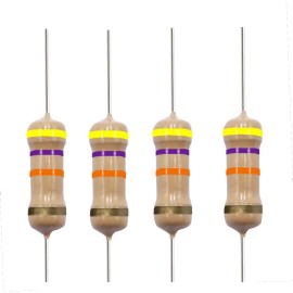 Yageo 10 Pack~100PACK  47K Ohm Ω  5% Tolerance 1/2W 0.5 Watt Carbon Film Resistor - 20 Piece