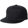 SK BC068 Men's Baseball Cap, Flat Brim, black (90)