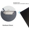 Leliafleury A4 Plastic Clipboards 2PCS Black Clip Board with Metal