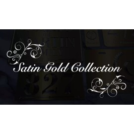 Diamond Etched Products Engraved Custom Letter Monogram Name Car Tag Diamond Etched Gold License Plate