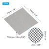 PATIKIL 4"L x 4"W Universal Car Grill Mesh, 2Pcs 2x3mm