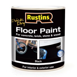 RUSTINS Floor Paint Black 1L