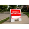 Pet Fence Installation Write On Me Red.jpg Folding Coroplast A-Frame