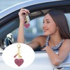 PATIKIL Rhinestone Keychain, Heart Shape Keychain Bling Keychain Accessories for