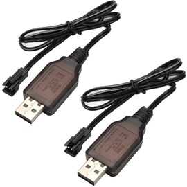 SM-2P Positive USB Charging Cable for RC Car 4.8 V 250mA Ni-MH Ni-CD Battery 2pcs