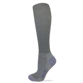 MUCK Boot Ladies Lightweight Merino Wool Everyday Knee High Boot Socks 1 Pair Pack (Grey)