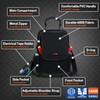 WISEPRO Zippered Electricians Tool Pouch, Waterproof 600D Tool Pouches Organization