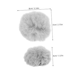 GRIRIW Cute Rabbit Tail Helmet Accessory for Ski Helmets Motorbike Helmets Plush Decor for Outdoor Sports