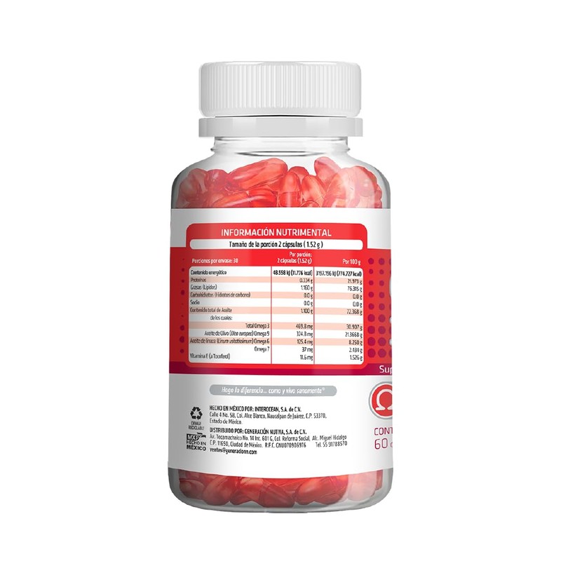 HEALTHADDICTION - 2 Pack Suplemento Omega 3, 6, 7 y