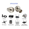 DHT Electronics 2pcs SMA Female to BNC Female Convert Adapter