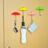 6pcs Umbrella Shaped Creative Key Hanger Rack Home Decorative Holder