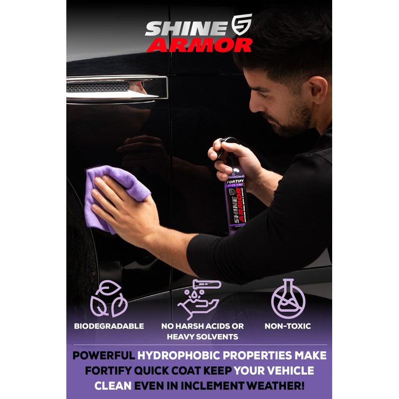 SHINE ARMOR Car Care Bundle, Ceramic Coating and Interior Cleaner
