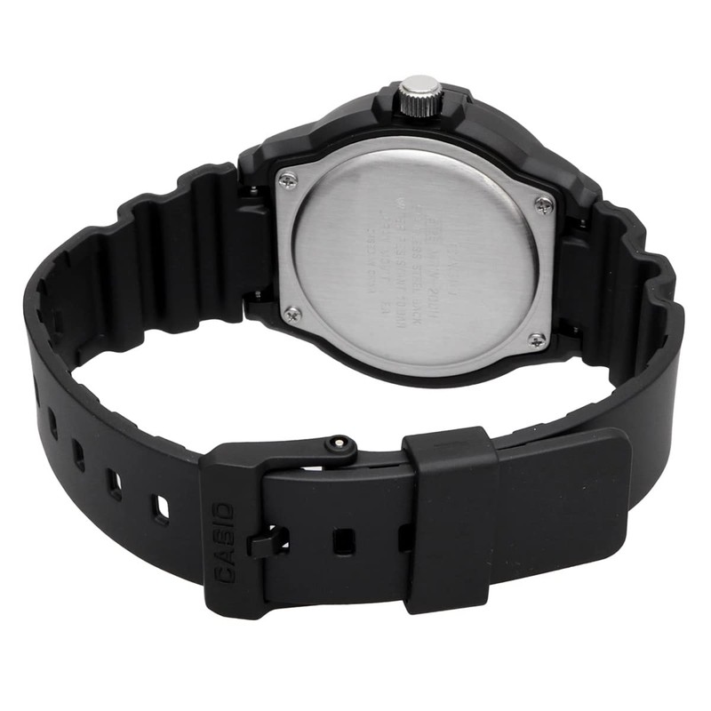 Casio MRW-200 Men's Standard Quartz Watch, Black x Gold MRW-200H-1EV,