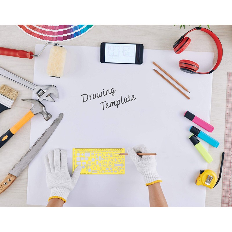 Traceease Map Drafting NATO Troop Template Drawing Stencil,Designing Template Measuring