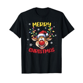 Merry Christmas Reindeer Xmas Family Men Women Boy Girl T-Shirt